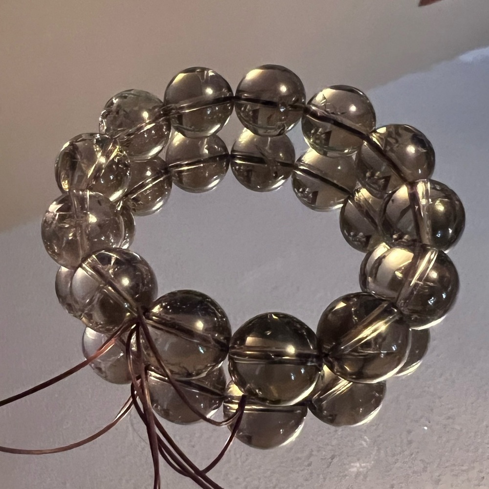 Smokey quartz beaded bracelet
